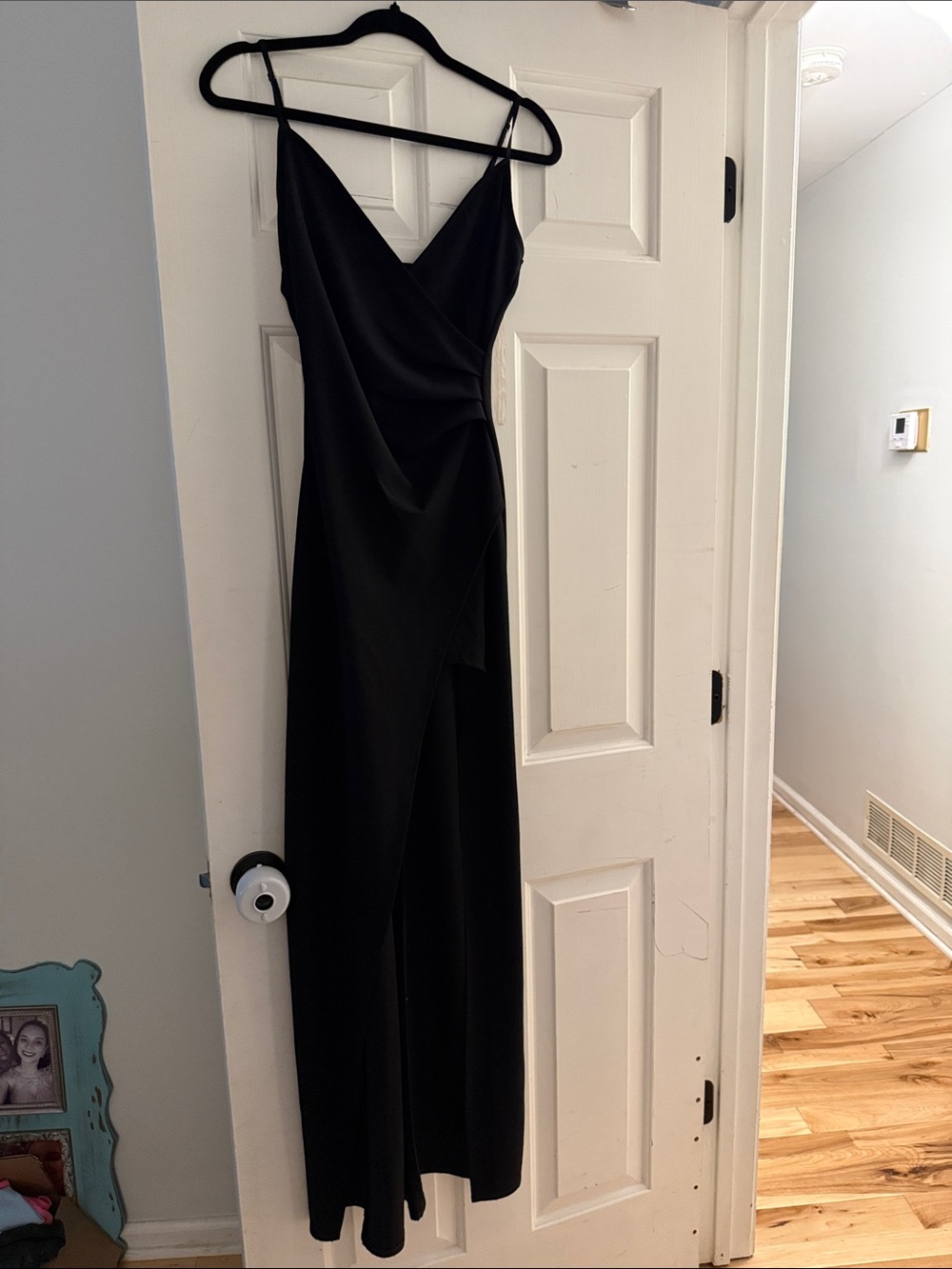 Emerald Sundae Black Dress with V-Neck